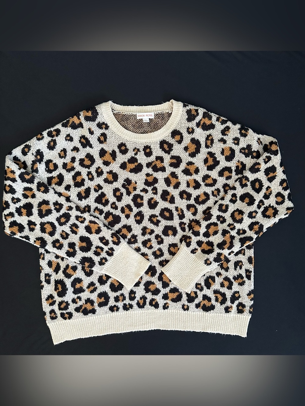 Target Brand Knox Rose cheetah print sweater
